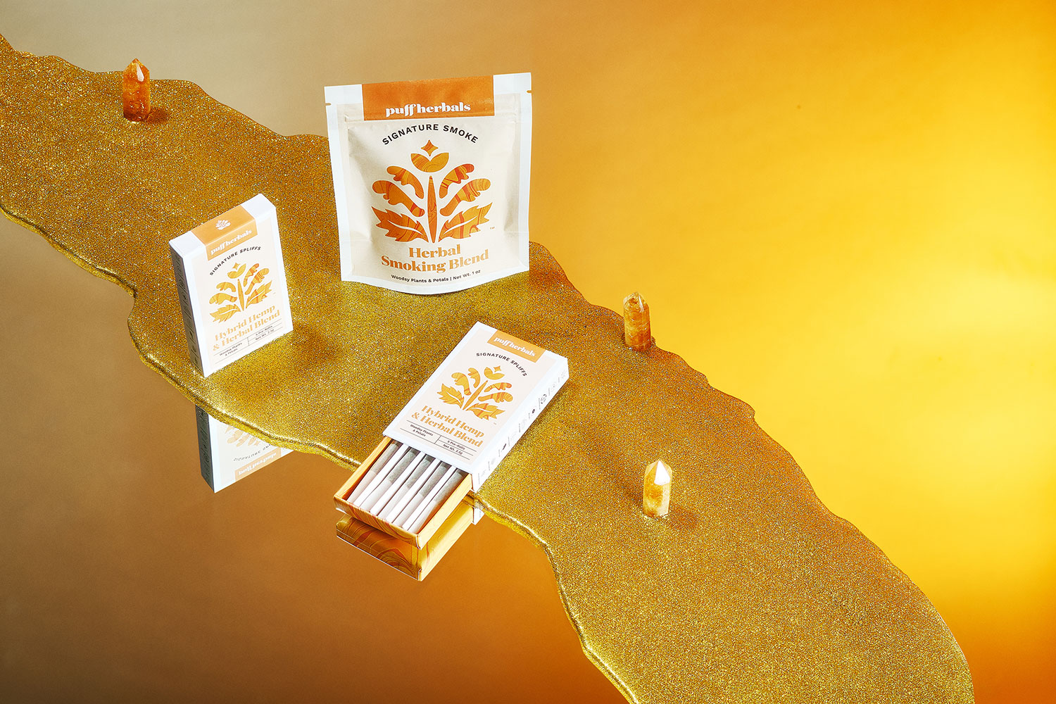 Puff Herbals Signature Collection of smokable herbs for happiness