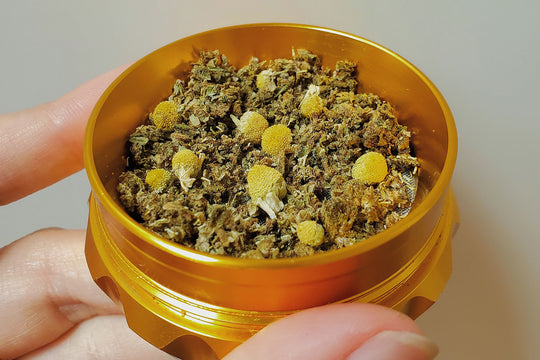 Puff Herbals herbal spliff mix with chamomile and CBD hemp flower