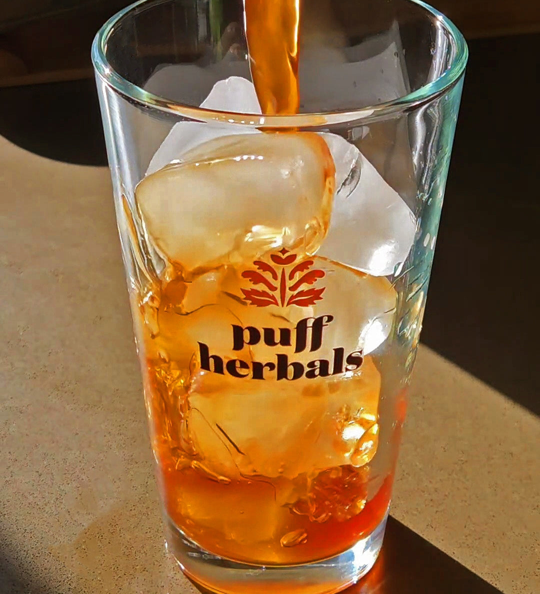 Puff Herbals Pint Glass