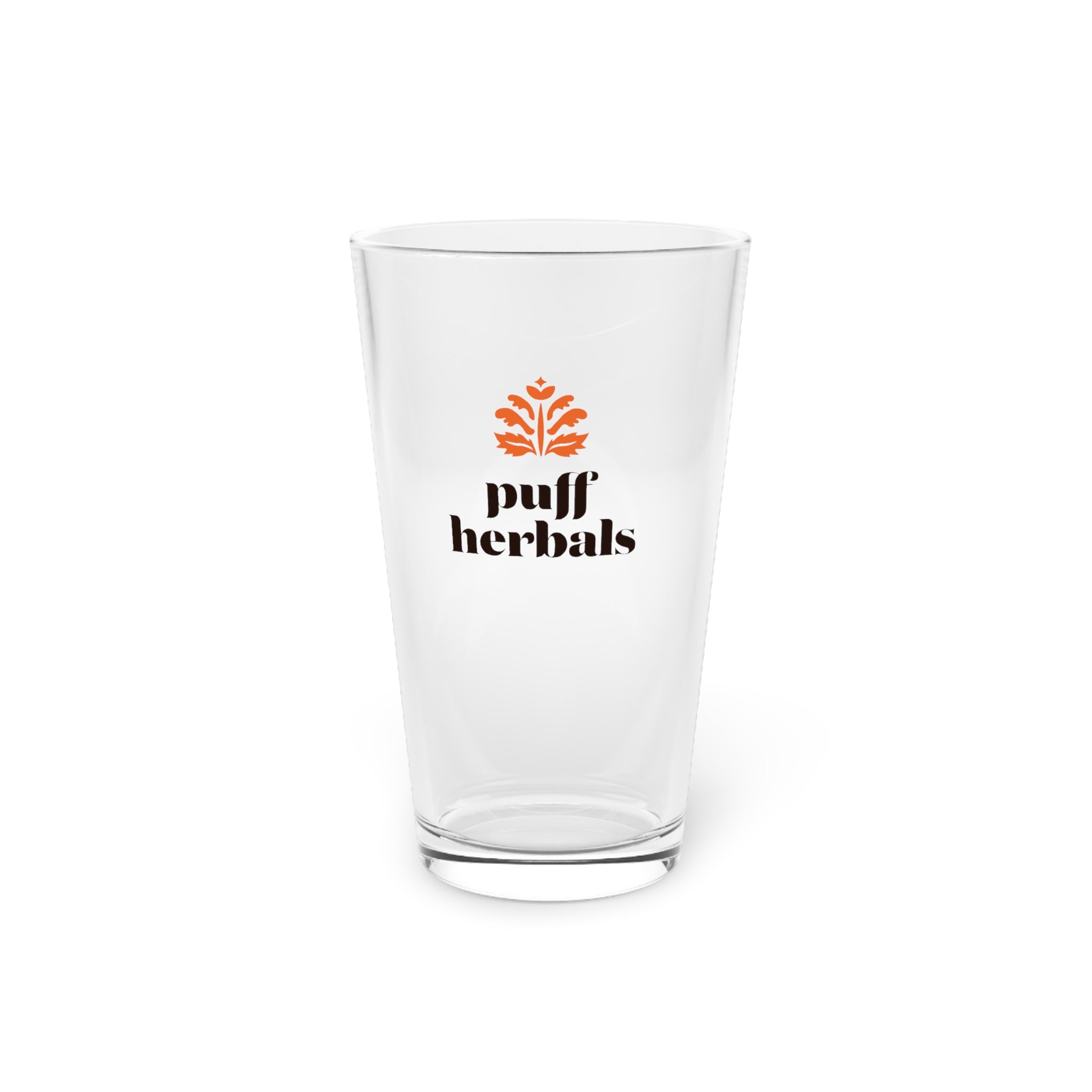Puff Herbals pint glass