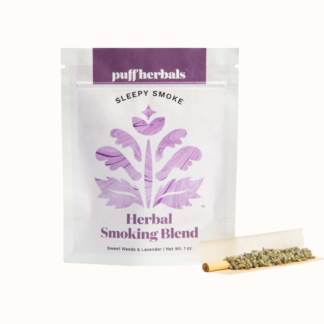 Sleepy Smoke Tobacco-Free Lavender Herbal Smoking Blend | Puff Herbals