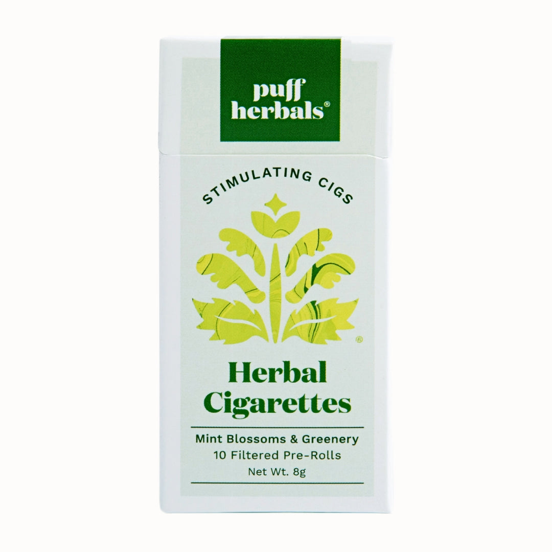 Stimulating Cigs Mint Herbal Tobacco-Free Cigarettes | Puff Herbals