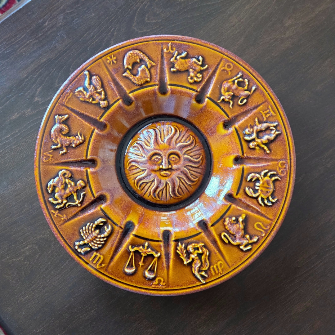 Zodiac Vintage Ashtray & Ceremonial Bowl