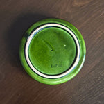 tulip folk ceramic green ashtray