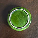 tulip folk ceramic green ashtray