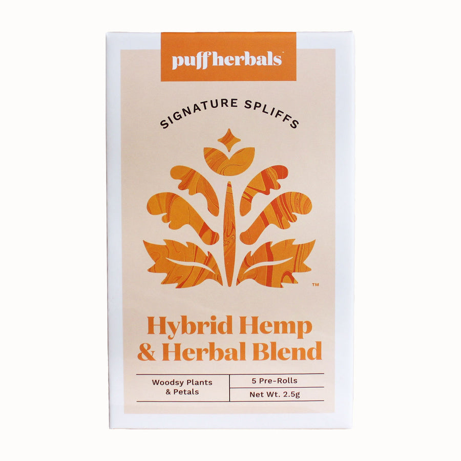 Puff Herbals Signature Spliffs CBD hemp and herbal spliffs pre-rolls for happiness